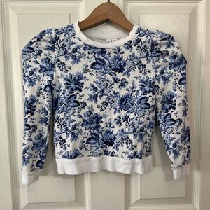 Janie and Jack Girls Floral Sweatshirt
